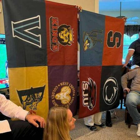 4x6Ft Personalize House Divided Flag Any Teams, Custom House Divided Flags