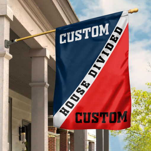 Customize House Divided Flag, Custom House Divided Flags Any Teams, Custom Sports Flags, College Flags