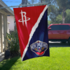 Houston Rockets x New Orleans Pelicans Flag
