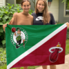 Boston Celtics x Miami Heat Wall Flag