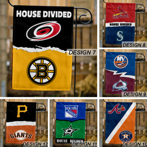 Bruins vs Predators House Divided Flag, NHL House Divided Flag