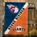 Guardians vs Giants House Divided Flag, MLB House Divided Flag