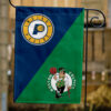 Pacers vs Celtics House Divided Flag, NBA House Divided Flag