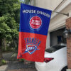 House Flag Mockup 1 Detroit Pistons x Oklahoma City Thunder 818