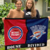 House Flag Mockup 3 NGANG Detroit Pistons vs Oklahoma City Thunder 818