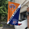 House Flag Mockup New York Knicks x Oklahoma City Thunder 318