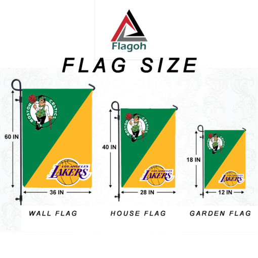 Celtics vs Knicks House Divided Flag, NBA House Divided Flag