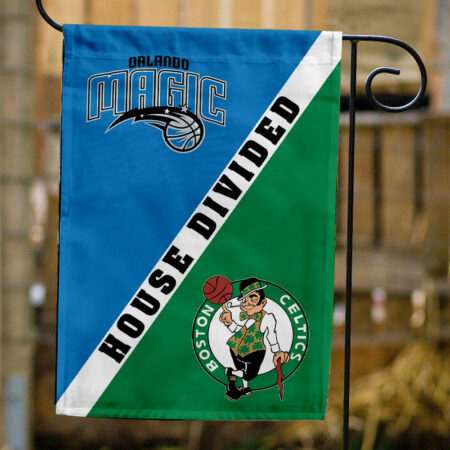 Magic vs Celtics House Divided Flag, NBA House Divided Flag