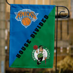 Knicks vs Celtics House Divided Flag, NBA House Divided Flag