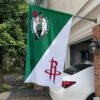 House Flag Mockup Boston Celtics x Houston Rockets 127