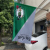 House Flag Mockup Boston Celtics x San Antonio Spurs 130