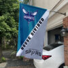 House Flag Mockup Charlotte Hornets x San Antonio Spurs 1230