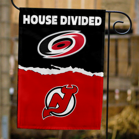 Hurricanes vs Devils House Divided Flag, NHL House Divided Flag
