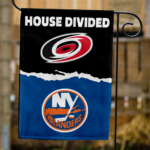 Hurricanes vs Islanders House Divided Flag, NHL House Divided Flag