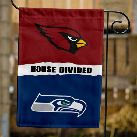 Cardinals vs Seahawks House Divided Flag, NFL House Divided Flag