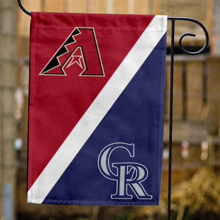 Diamondbacks vs Rockies House Divided Flag, MLB House Divided Flag