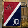 Diamondbacks vs Tigers House Divided Flag, MLB House Divided Flag