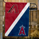 Diamondbacks vs Angels House Divided Flag, MLB House Divided Flag