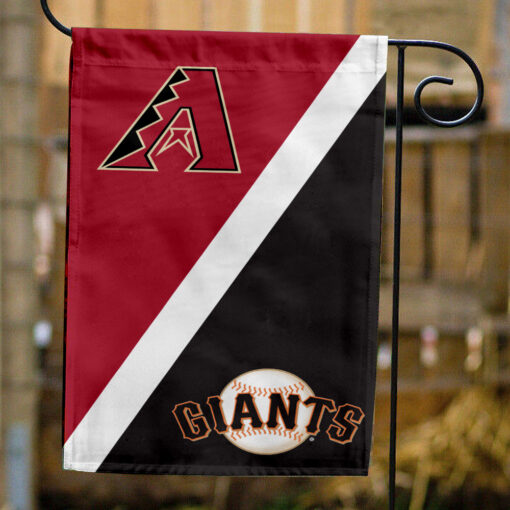 Diamondbacks vs Giants House Divided Flag, MLB House Divided Flag