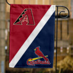 Diamondbacks vs Cardinals House Divided Flag, MLB House Divided Flag