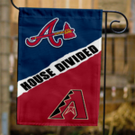 Braves vs Diamondbacks House Divided Flag, MLB House Divided Flag