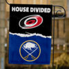 Hurricanes vs Sabres House Divided Flag, NHL House Divided Flag