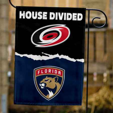 Hurricanes vs Panthers House Divided Flag, NHL House Divided Flag