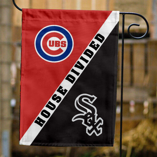 Cubs vs White Sox House Divided Flag, MLB House Divided Flag