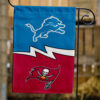 Lions vs Buccaneers House Divided Flag, NFL House Divided Flag