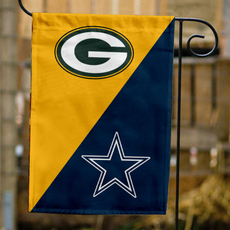Packers vs Cowboys House Divided Flag, NFL House Divided Flag