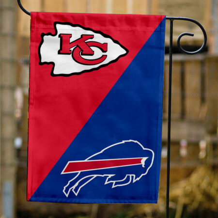 Chiefs vs Bills House Divided Flag, NFL House Divided Flag