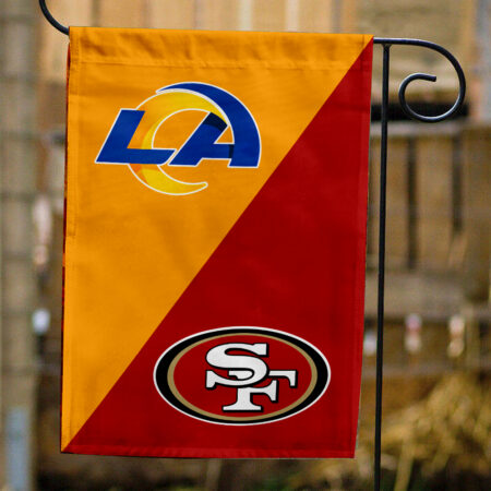 Rams vs 49ers House Divided Flag, NFL House Divided Flag
