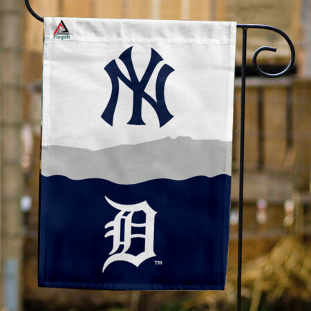 Yankees vs Tigers House Divided Flag, MLB House Divided Flag