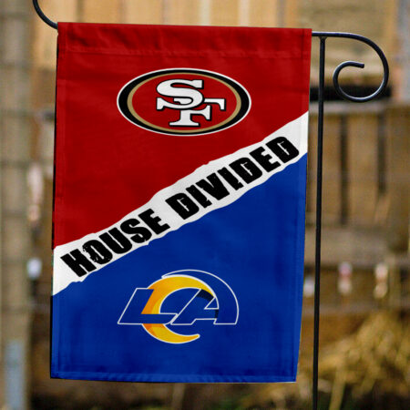 49ers vs Rams House Divided Flag, NFL House Divided Flag