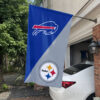 House Flag Mockup 1 Buffalo Bills x Pittsburgh Steelers 1814