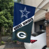 House Flag Mockup 1 Dallas Cowboys X Green Bay Packers 522