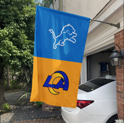 Lions vs Rams House Divided Flag, NFL House Divided Flag
