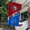 House Flag Mockup 1 San Francisco 49ers x Detroit Lions 306
