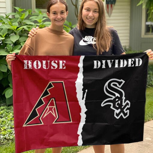 Diamondbacks vs White Sox House Divided Flag, MLB House Divided Flag