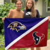 House Flag Mockup 3 NGANG Baltimore Ravens vs Houston Texans 27