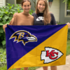 House Flag Mockup 3 NGANG Baltimore Ravens vs Kansas City Chiefs 224