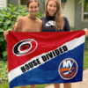 House Flag Mockup 3 NGANG Carolina Hurricanes vs New York Islanders 14 1