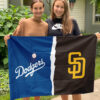 House Flag Mockup 3 NGANG Los Angeles Dodgers vs San Diego Padres 1423