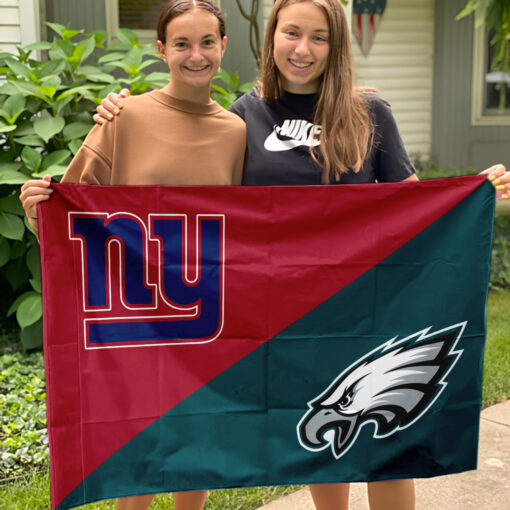 Giants vs Eagles House Divided Flag, NFL House Divided Flag