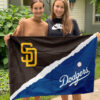 House Flag Mockup 3 NGANG San Diego Padres x Los Angeles Dodgers 2314