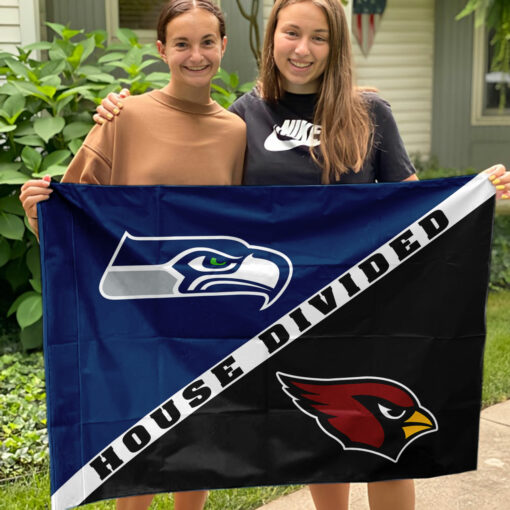 Seahawks vs Cardinals House Divided Flag, NFL House Divided Flag