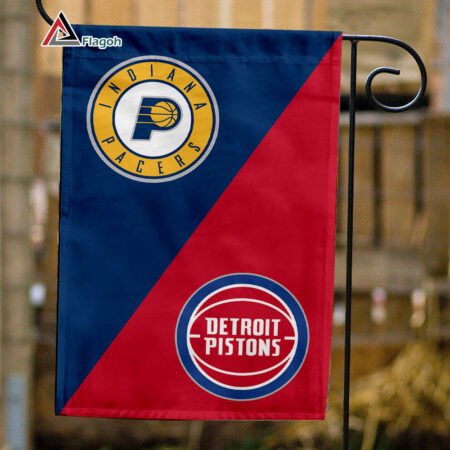Pacers vs Pistons House Divided Flag, NBA House Divided Flag