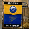 Sabres vs Blues House Divided Flag, NHL House Divided Flag