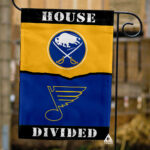 Sabres vs Blues House Divided Flag, NHL House Divided Flag