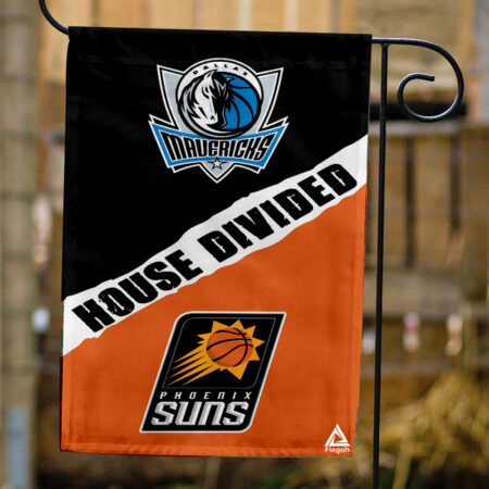 Mavericks vs Suns House Divided Flag, NBA House Divided Flag